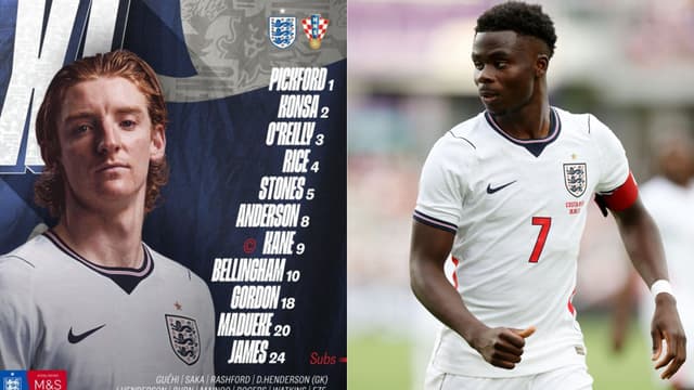 Bukayo Saka and Marcus Rashford Benched as England Name Croatia XI