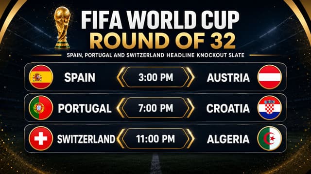 Spain, Portugal and Switzerland Headline World Cup Round of 32 Slate