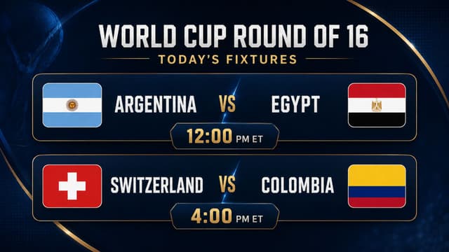 Argentina vs Egypt Headlines World Cup Round of 16 Doubleheader
