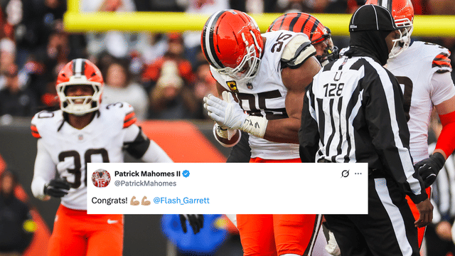 Patrick Mahomes Applauds Myles Garrett for Historic Sack Record