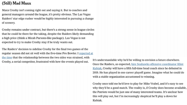 Maxx Crosby Open to Raiders Exit After Late-Season Tension