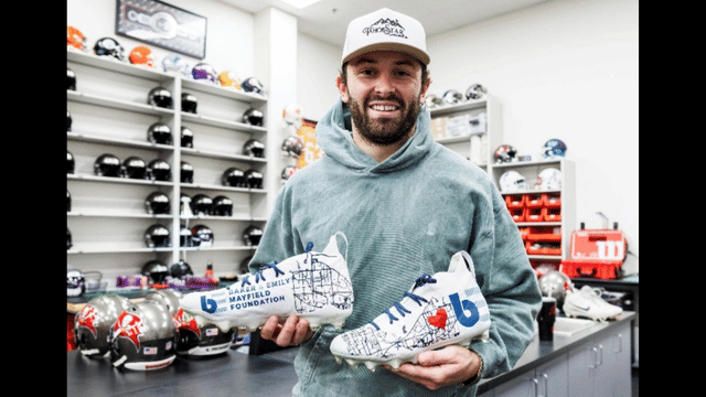 Baker Mayfield’s Cleats Set Record at My Cause My Cleats Auction