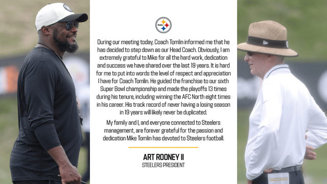 Art Rooney II Praises Mike Tomlin After Steelers Coach Steps Down