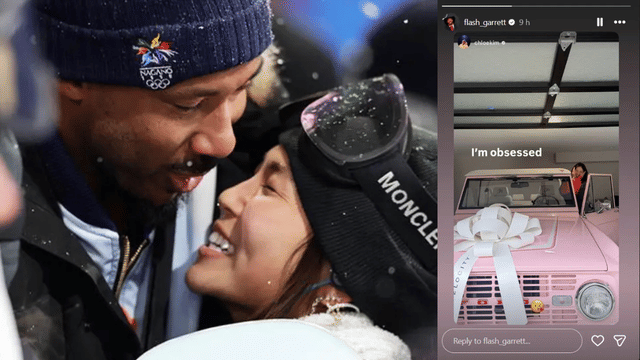 Myles Garrett Gifts Chloe Kim Custom Pink Bronco After Olympic Medal