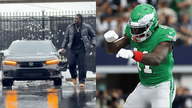 A.J. Brown Arrives For the Raiders Game In a $30K Honda