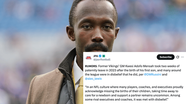 Former Vikings GM Kwesi Adofo-Mensah’s Paternity Leave Surprised NFL Executives