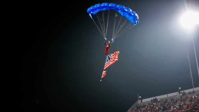 Skydiver Crashes At Scoreboard Delaying Virginia Tech's Spring Game At Lane Stadium