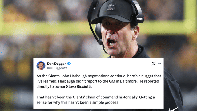 John Harbaugh’s Contract Talks Challenge the Giants’ Traditional Chain of Command