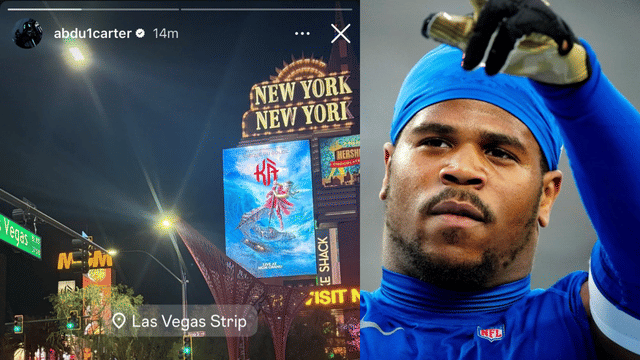 Giants Rookie Abdul Carter Spotted on Vegas Strip Before Raiders Game