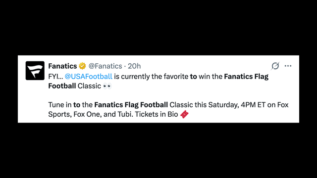 How To Watch Fanatics Flag Football Classic: Time, TV, Stream
