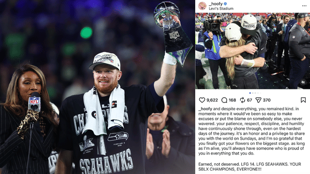 Sam Darnold's Fiancee Katie Hoofnagle Pens Emotional Message After Super Bowl Victory