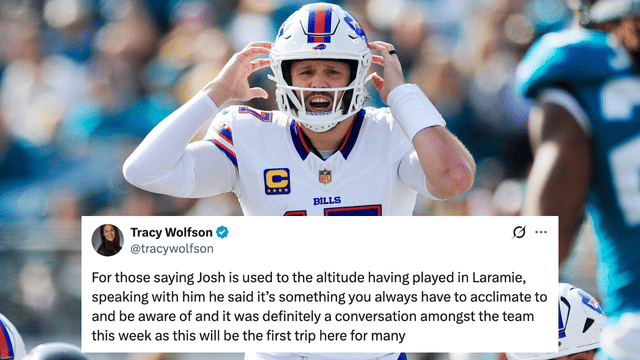 Josh Allen Says the Denver Altitude Was a Point of Discussion In Team Prep