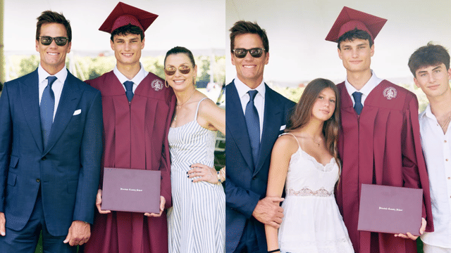 Tom Brady Reunites With Bridget Moynahan For Son Jack's Graduation