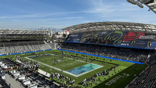 Fanatics Flag Football Classic Sees Sparse Crowd At BMO Stadium