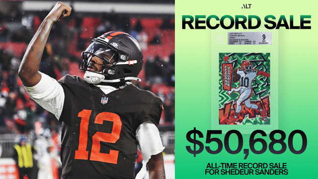 Shedeur Sanders’ Kaboom Card Sets New Record at $50,680