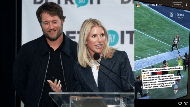 Matthew Stafford's Wife Kelly Calls Out Referees After Rams Loss