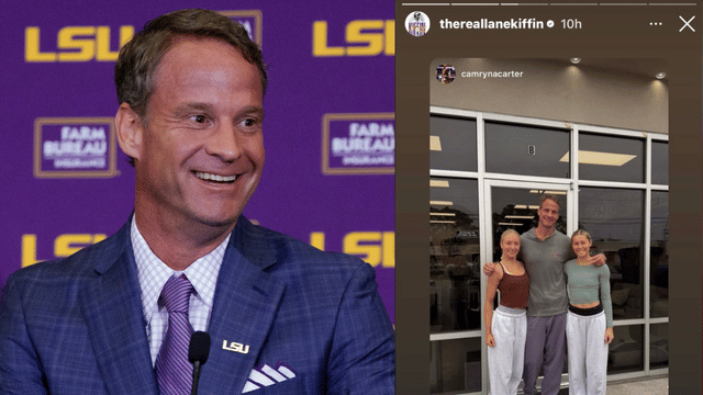 Lane Kiffin Is Already Doing Hot Yoga With LSU Cheerleaders