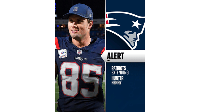 Patriots Extend Hunter Henry on Two-Year, $16 Million Deal