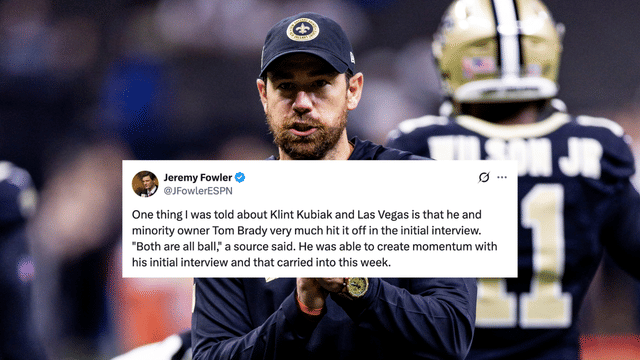 Klint Kubiak, Tom Brady ‘Hit It Off’ as Raiders Zero In on HC Target