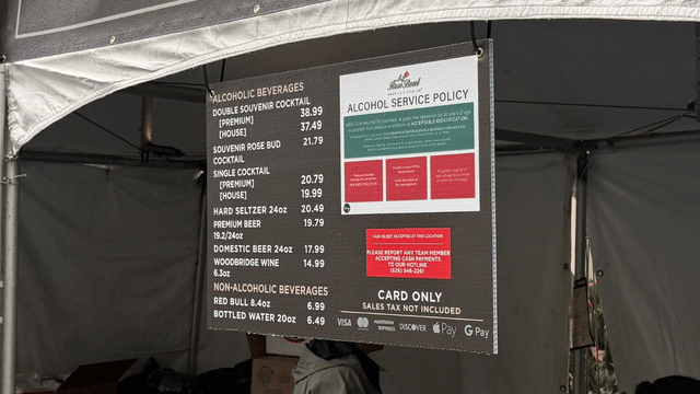 Rose Bowl Reveals Sky-High Alcohol Prices Ahead of Indiana-Alabama CFP Quarterfinal