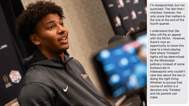 Trinidad Chambliss' Lawyer Blasts NCAA After Eligibility Waiver Denial