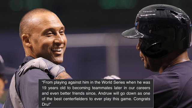 Derek Jeter Hails "One of the Best Centerfielders" Andrew Jones After Hall of Fame Nod