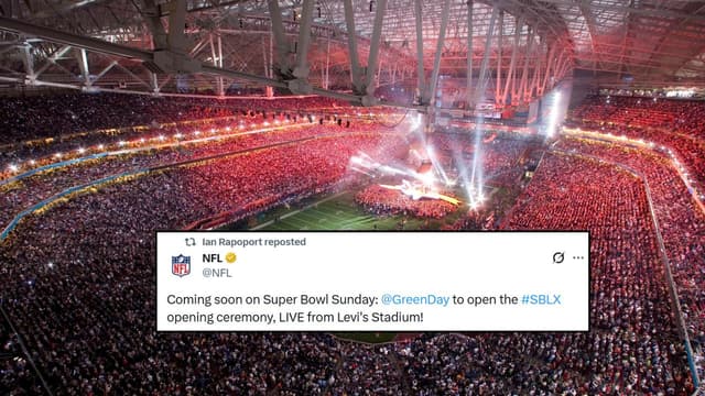 Green Day to Open Super Bowl 2026 Ceremony at Levi’s Stadium