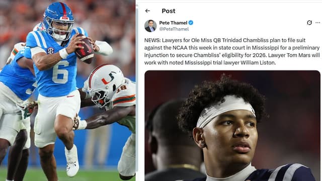 Trinidad Chambliss’ Lawyers Plan to File Suit Against NCAA to Secure 2026 Eligibility