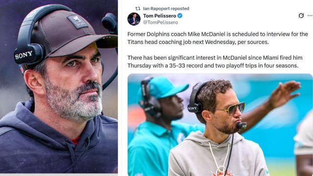 After Kevin Stefanski, Fired Mike McDaniel Attends AFC Team’s HC Interview 