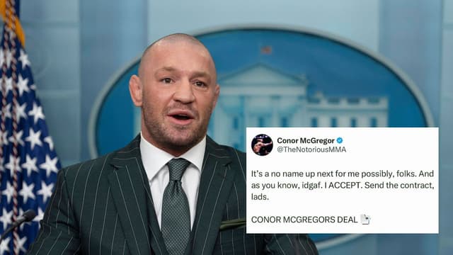 Conor McGregor Says a ‘No Name’ Could Be Next for His UFC Return