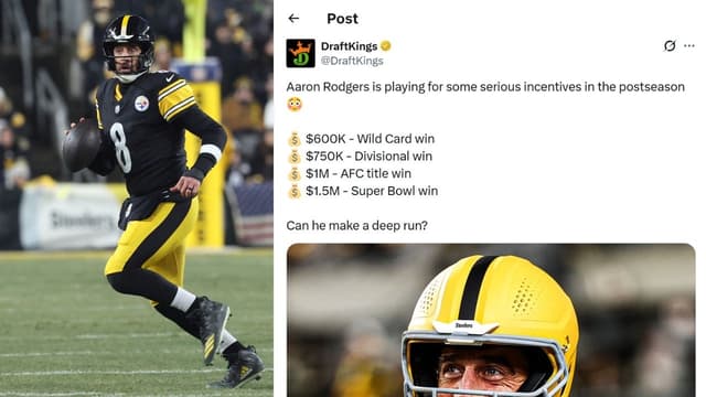 Aaron Rodgers Eyes $600,000 Bonus as Steelers Eye Playoff Win Against Texans