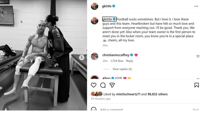 “Football Sucks Sometimes”: George Kittle Writes to Fans After Achilles Tear Blow