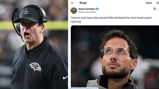 Falcons Conduct Interview With Mike McDaniel After Meeting John Harbaugh