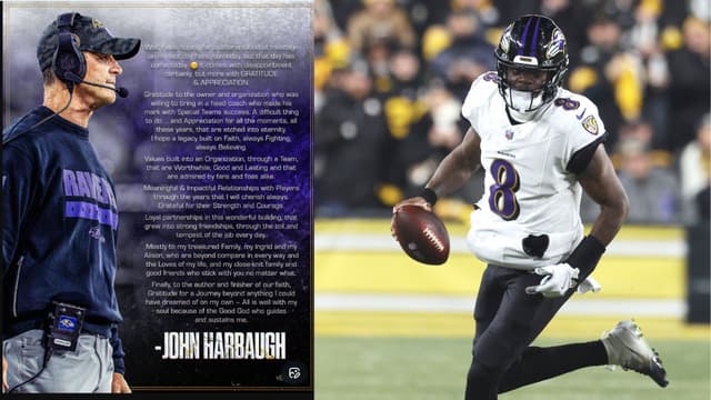 John Harbaugh Highlights "Player Relationships" in Farewell Letter to Ravens