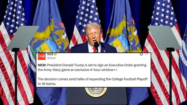 Donald Trump to Sign Executive Order on Army-Navy Game, Slams College Football Playoff