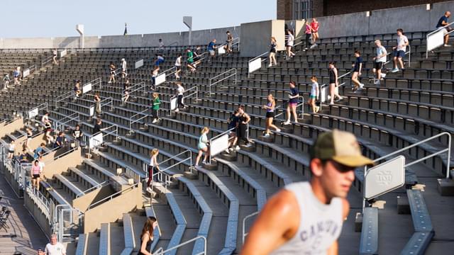 Notre Dame Community Honors 9/11 Victims Through ND110 Tradition