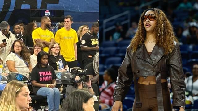 Angel Reese Takes Picture With Fan Wearing 'Free Angel' T Shirt