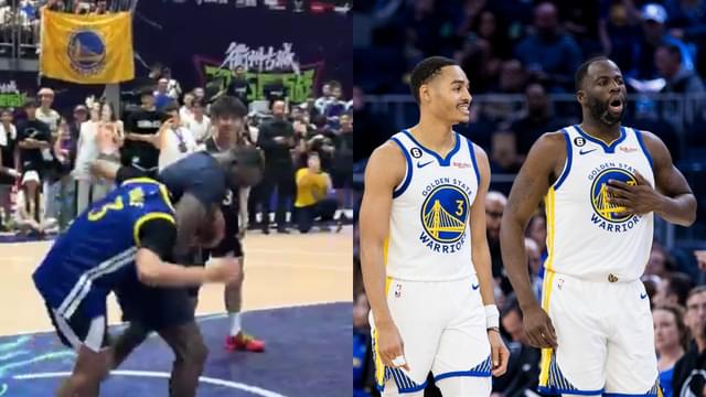 Draymond Green Puts Jordan Poole Fan Into Headlock