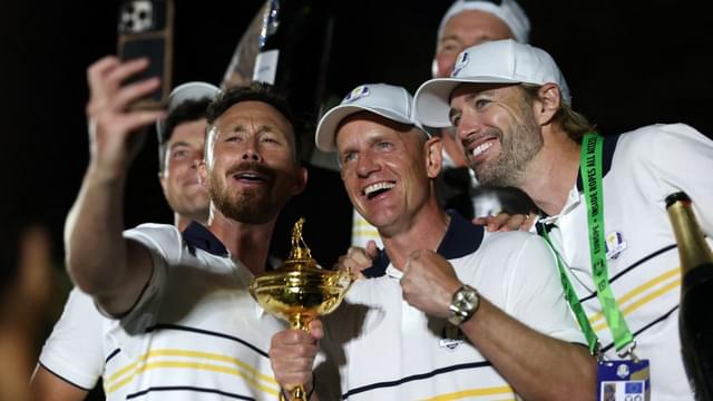 Team Europe Mocks Donald Trump During Ryder Cup Celebration