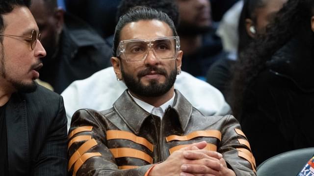 Bollywood Star Ranveer Singh Mesmerized by Live NBA Game in Abu Dhabi