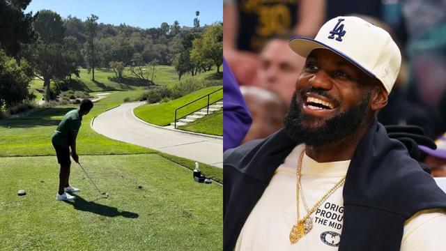 LeBron James Shares Golfing Moment With Bronny on Son's 21st Birthday