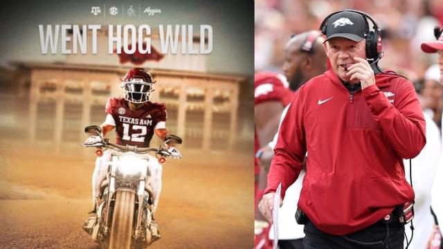 Texas A&M Trolls Bobby Petrino With “Went Hog Wild” Motorcycle Post