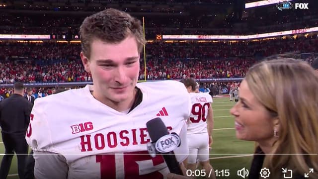 Fernando Mendoza Gives “All the Glory to God” After Indiana Stuns Ohio State