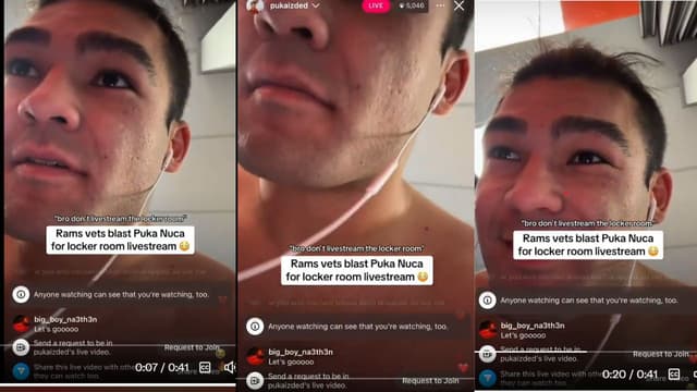 Puka Nacua Caught Livestreaming in Locker Room Despite Repeated Warnings