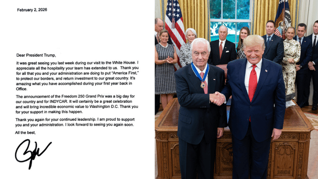 Roger Penske Pens Letter to Donald Trump After Landmark Freedom 250 Announcement