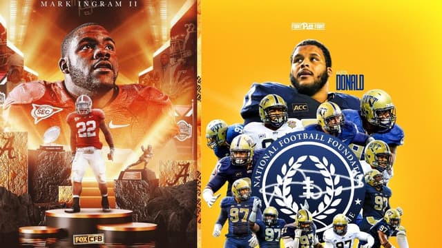 2026 College Football Hall Of Fame: Aaron Donald, Mark Ingram II Bag Honor