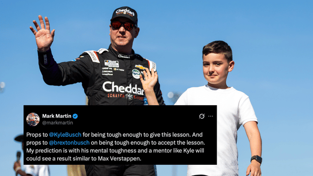 Mark Martin Hails Kyle Busch's Tough Love Approach Toward Son Brexton