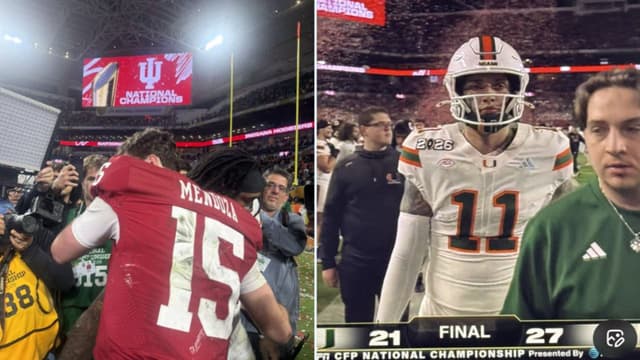 Carson Beck Skips Handshake With Fernando Mendoza After Miami’s Loss