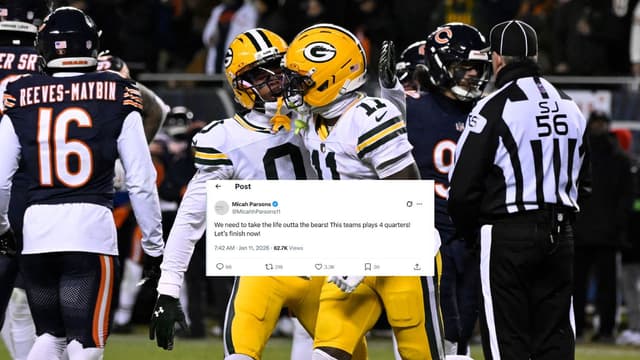 Injured Micah Parsons Sends a Special Message as Packers Take Halftime Lead Against Bears