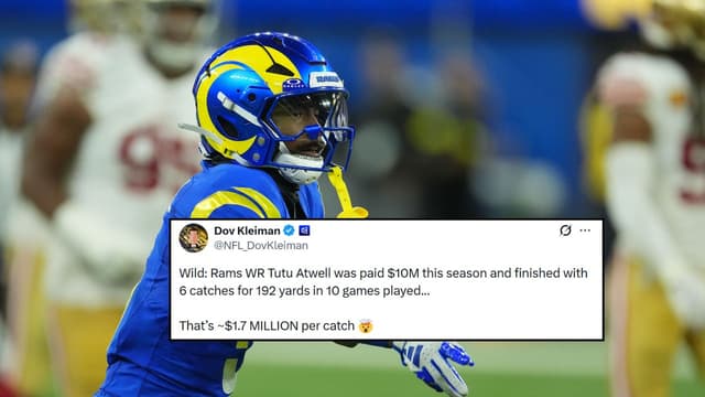 Despite Benching, Tutu Atwell Earns $1 Million Per Catch From the Rams